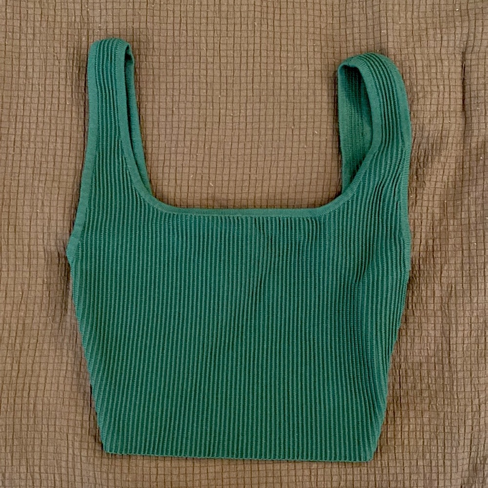 Crop green top